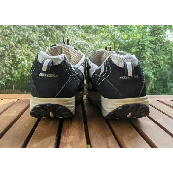 Skechers Shape-ups Black White Toning Walking Sneakers Shoes W11 M9.5 - Picture 3 of 12